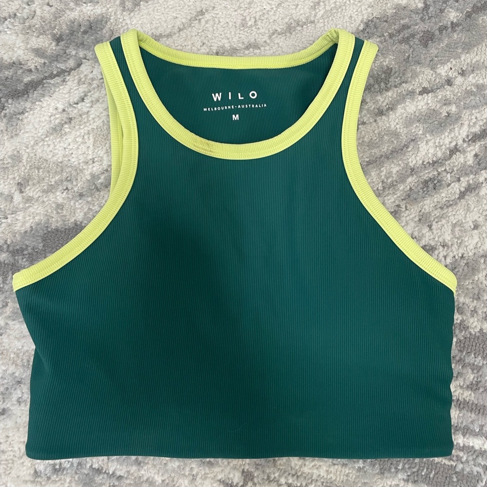 Workout crop top tank